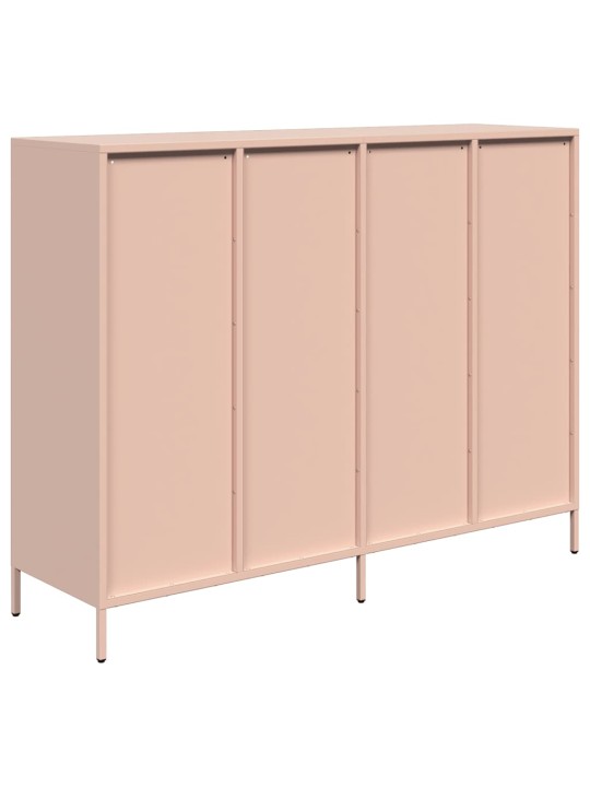 Kumode, rozā, 135x39x103,5 cm, auksti velmēts tērauds