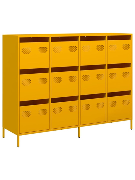 Kumode sinepju dzeltena 135x39x103,5 cm auksti velmēts tērauds