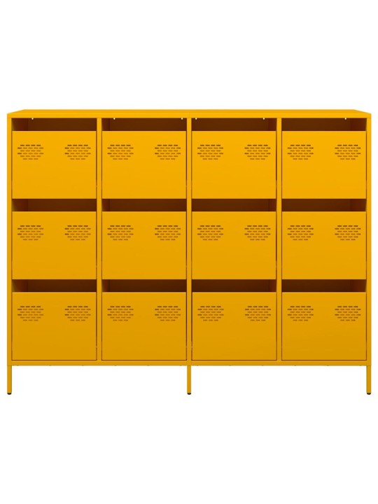 Kumode sinepju dzeltena 135x39x103,5 cm auksti velmēts tērauds