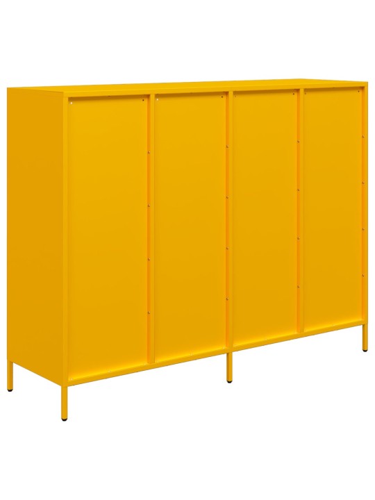 Kumode sinepju dzeltena 135x39x103,5 cm auksti velmēts tērauds