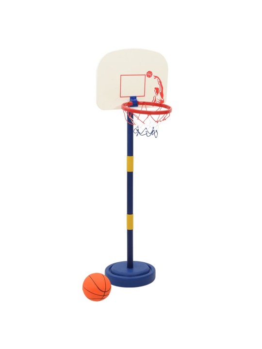 Basketbola statīvs ar regulējamu bumbu un sūkni 90/121 cm