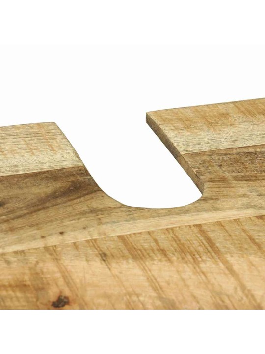 Vannas istabas mēbeļu komplekts 3 pcs brūna cieta mango koksne