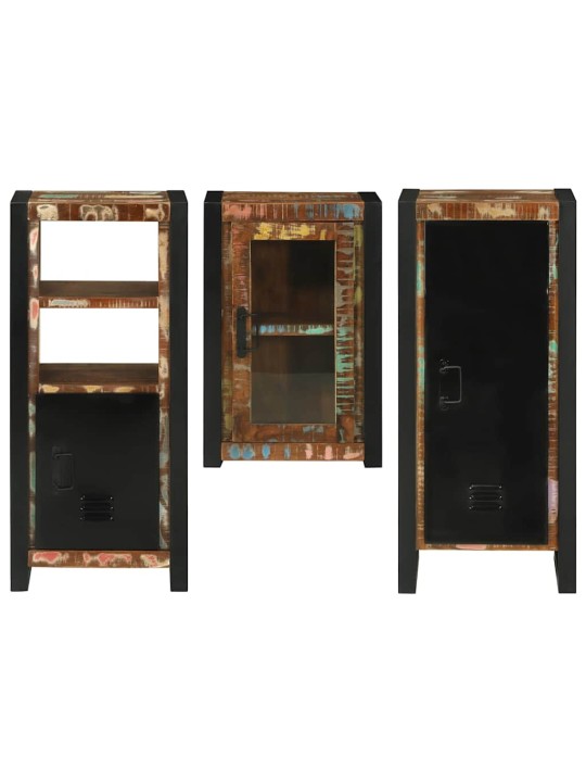 Vannas istabas mēbeļu komplekts 3 pcs ciets atjaunots koks
