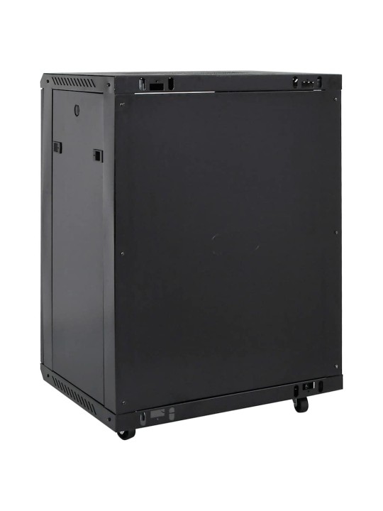 15u servera skapis, 19", ip20, melns, 60x45x86 cm