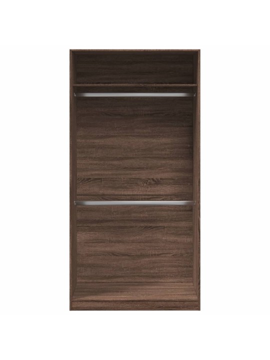 Drēbju skapis, ozolkoka krāsa, 100x50x200 cm, inženierijas koks