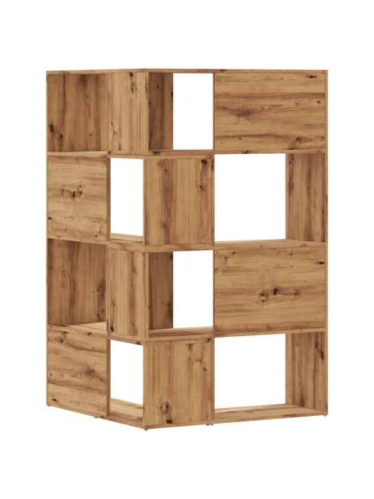 4-līmeņu grāmatu plaukts, 85x85x140 cm, inženierijas koks