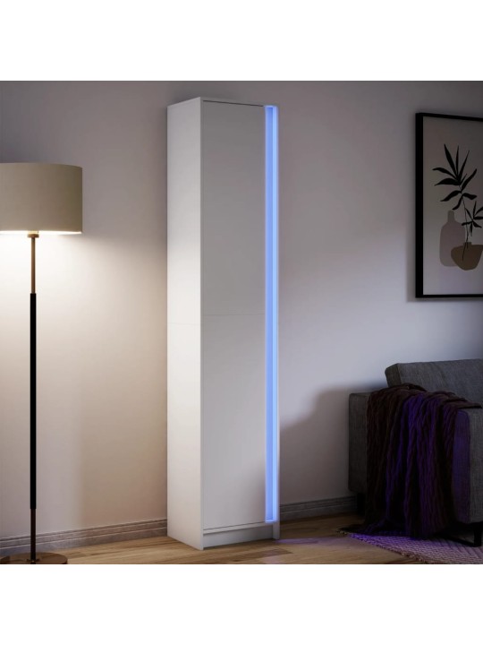 Augstais skapītis ar led, balts, 41,5x32,5x200 cm