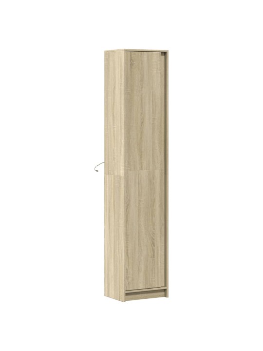 Augstais skapītis ar led, ozolkoka krāsa, 41,5x32,5x200 cm