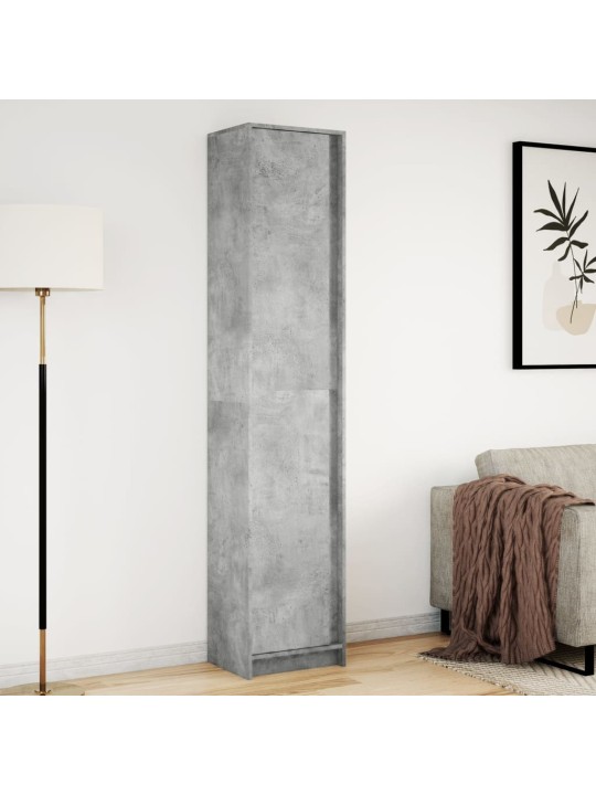 Augstais skapītis ar led, betona pelēks, 41,5x32,5x200 cm