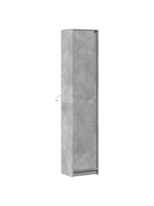 Augstais skapītis ar led, betona pelēks, 41,5x32,5x200 cm