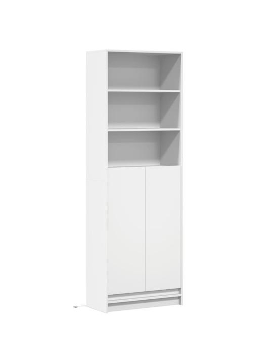 Augstais skapītis ar led, balts, 69x32,5x200 cm