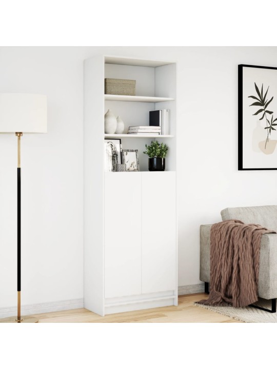 Augstais skapītis ar led, balts, 69x32,5x200 cm