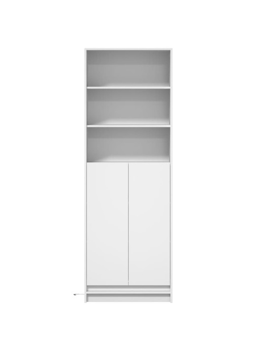 Augstais skapītis ar led, balts, 69x32,5x200 cm