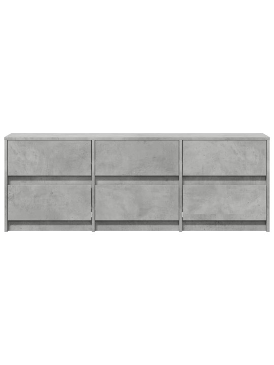 Tv skapītis ar led, pelēks, 140x34x50 cm, inženierijas koks
