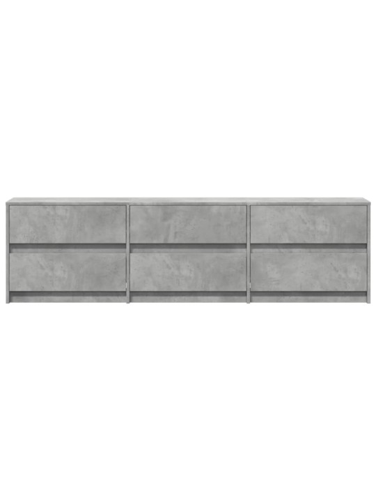 Tv skapītis ar led, pelēks, 180x34x50 cm, inženierijas koks