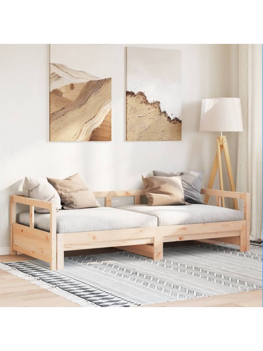 Gulta bez matrača, 80x200 cm, priedes masīvkoks