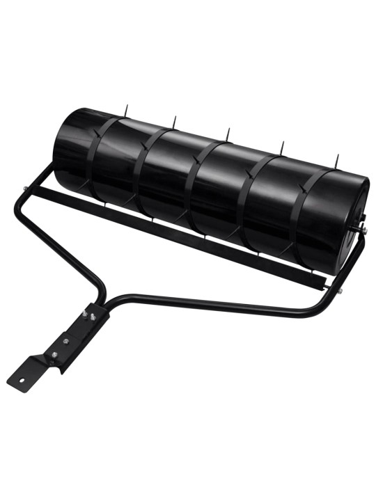 Zālāja rullis ar aeratoru, melns, 63 l, dzelzs