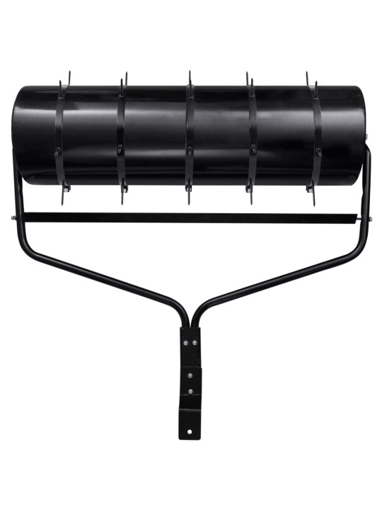 Zālāja rullis ar aeratoru, melns, 63 l, dzelzs