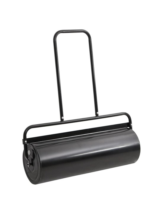 Zālāja rullis ar aeratoru, melns, 63 l, dzelzs un tērauds