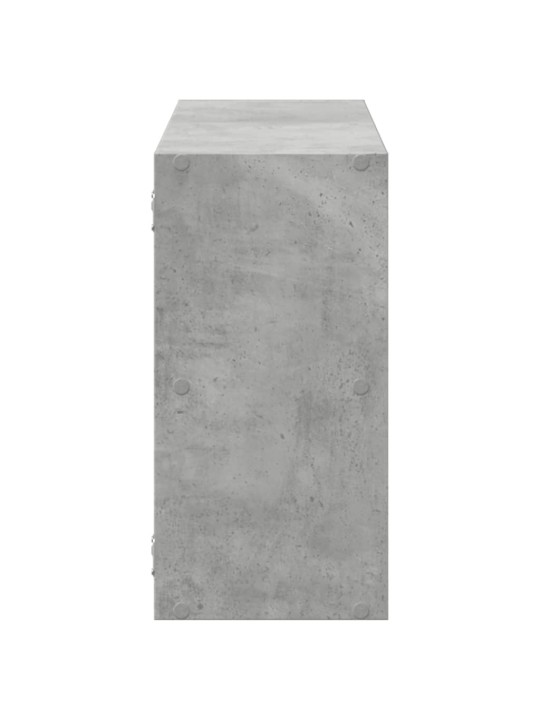 Sienas plaukts, betona pelēks, 100x25x50 cm, inženierijas koks