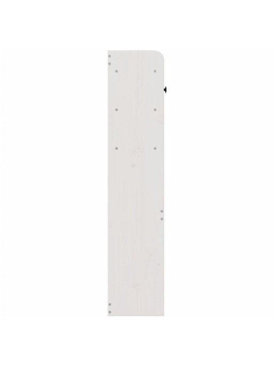 Galvgalis ar plauktiem, balts, 140 cm, priedes masīvkoks