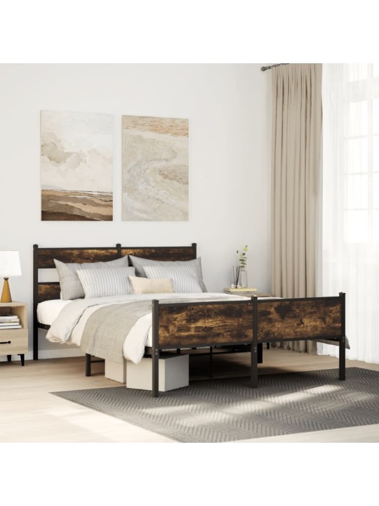 Gulta bez matrača, ozolkoka, 140x200 cm, inženierijas koks