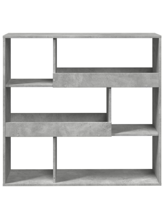 Grāmatu plaukts, betona pelēks, 100x33x94,5 cm
