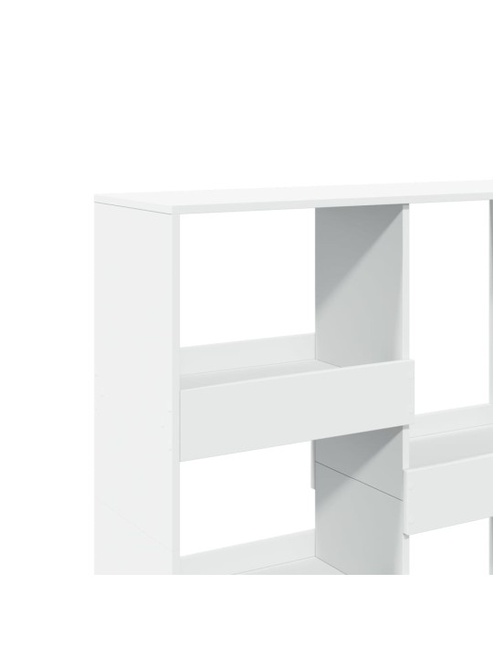 Grāmatu plaukts, aizslietnis, balts, 100x33x115 cm