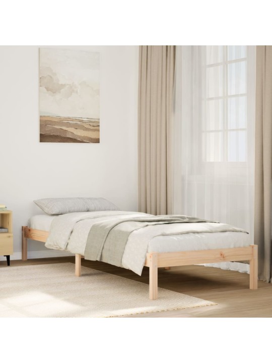 Gulta bez matrača, īpaši gara, 80x210 cm, priedes koks