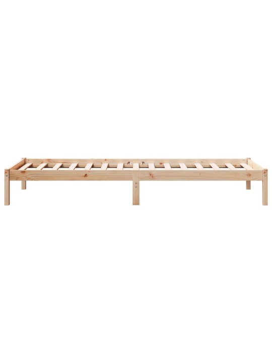 Gulta bez matrača, īpaši gara, 90x210 cm, priedes koks