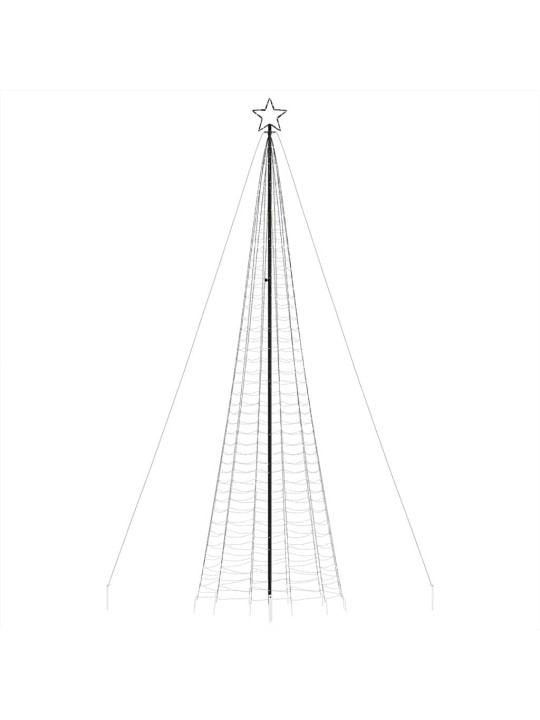 LED Ziemassvētku eglīte ar tapas 1534 LED Silti Balta 500 cm