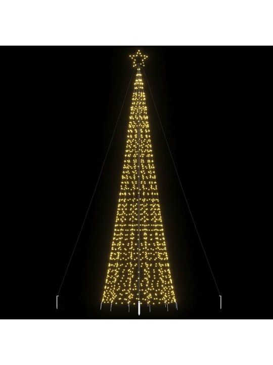 LED Ziemassvētku eglīte ar tapas 1534 LED Silti Balta 500 cm