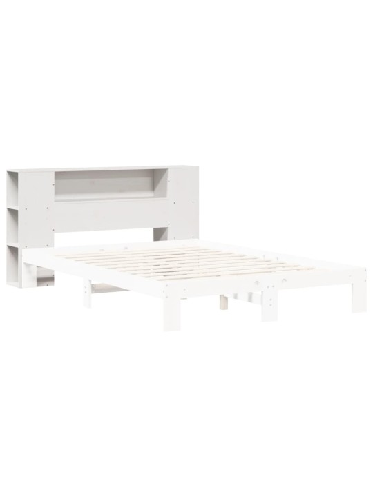 Galvgalis ar plauktiem, balts, 150 cm, priedes masīvkoks