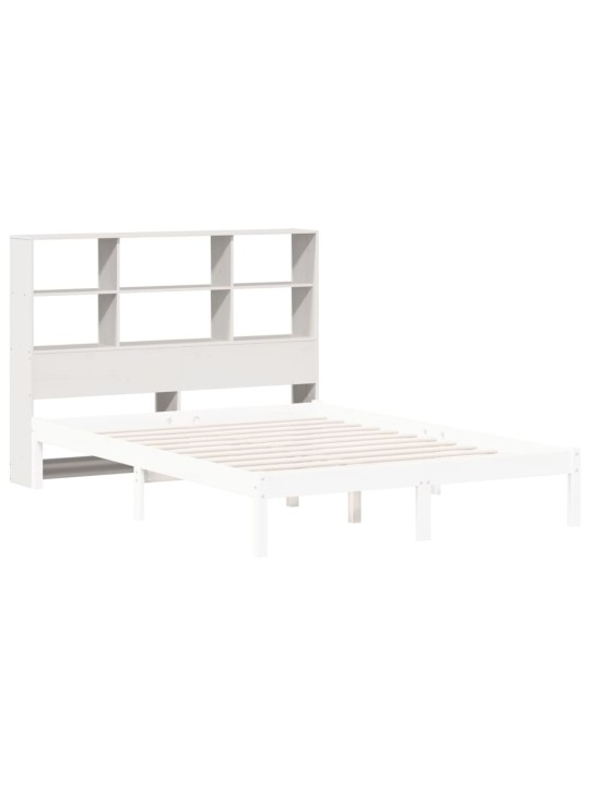 Galvgalis ar plauktiem, balts, 160 cm, priedes masīvkoks