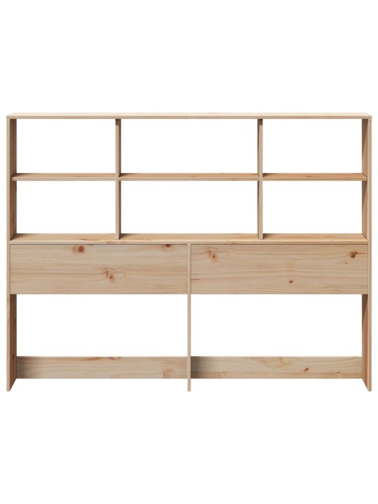 Galvgalis ar glabāšanas nodalījumiem, 150 cm, priedes masīvkoks