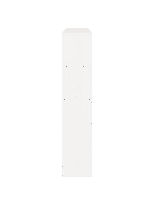 Galvgalis ar plauktiem, balts, 150 cm, priedes masīvkoks