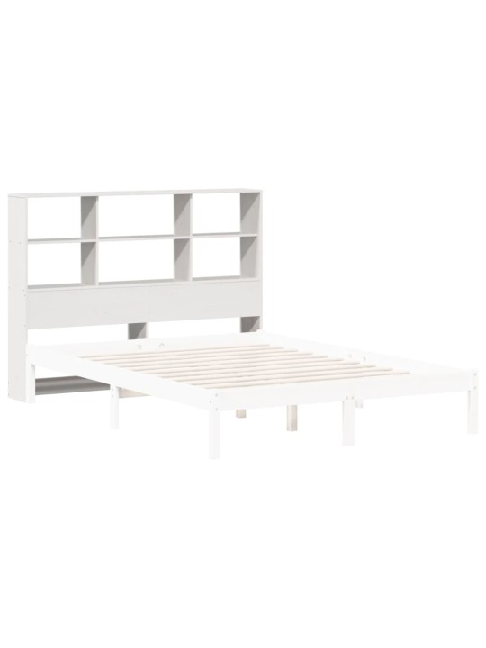 Galvgalis ar plauktiem, balts, 150 cm, priedes masīvkoks