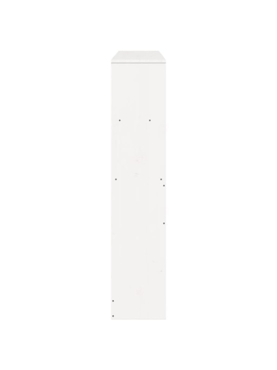 Galvgalis ar plauktiem, balts, 140 cm, priedes masīvkoks