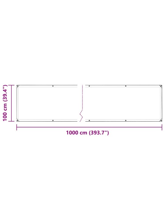 Augu vāks ar cilpām 1x10 m pvc