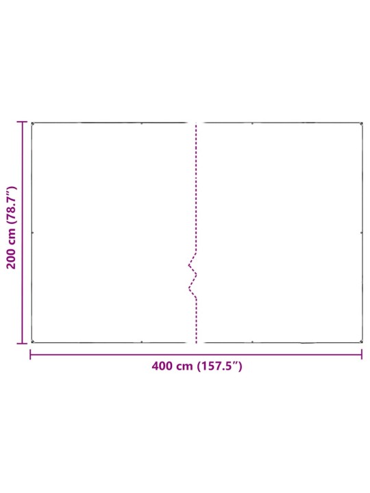 Augu pārsegs ar cilpām 2x4 m pvc