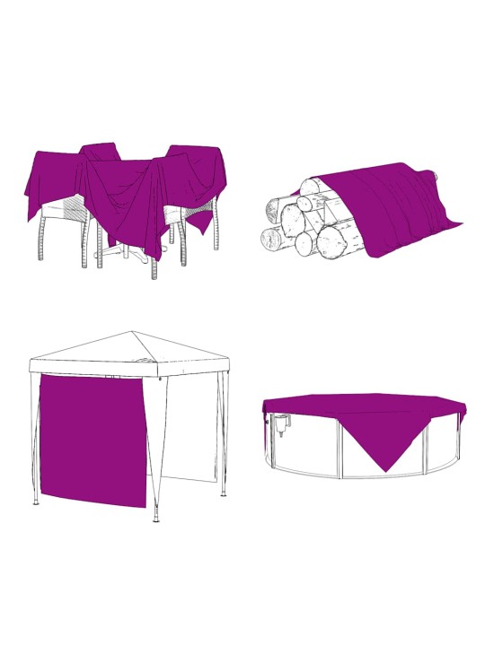 Augu pārsegs ar cilpām 2x5 m pvc