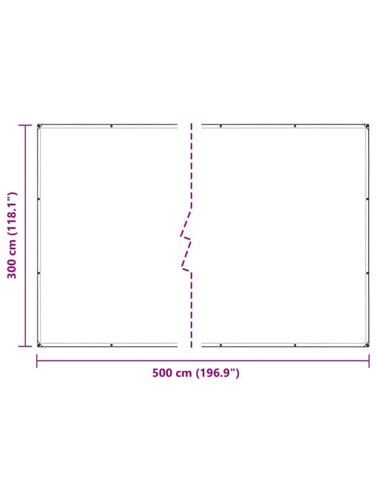 Augu vāks ar cilpām 3x5 m pvc