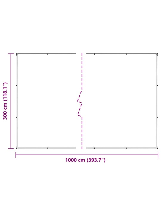 Augu pārsegs ar cilpām 3x10 m pvc