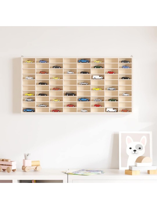 Koka kolekcionāra vitrīna ar 80 nodalījumiem 80x4,5x40,5 cm