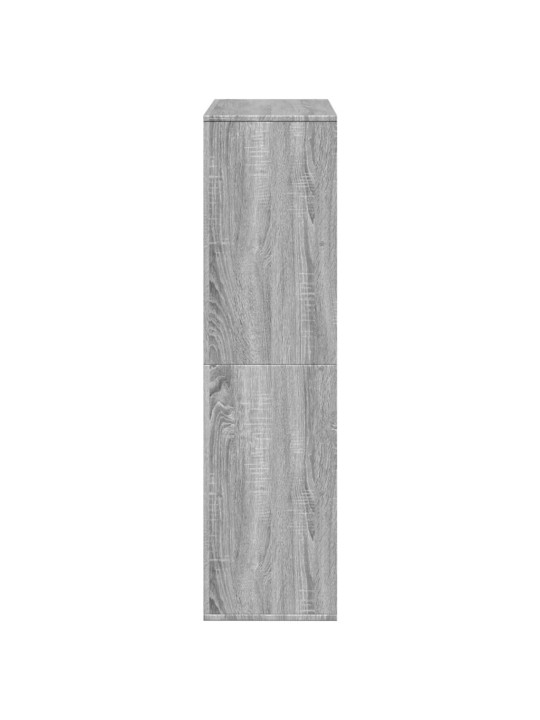 Grāmatu plaukts, pelēka koka, 100x33x125,5cm, inženierijas koks