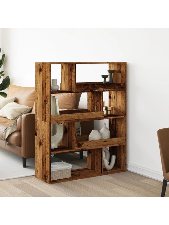 Grāmatu plaukts, veca koka, 100x33x125,5 cm, inženierijas koks