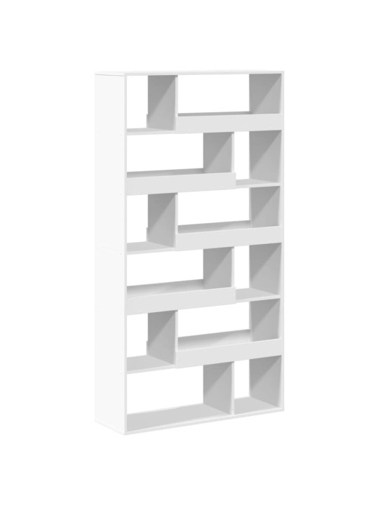 Grāmatu plaukts, balts, 100x33x187,5 cm, konstruēts koks