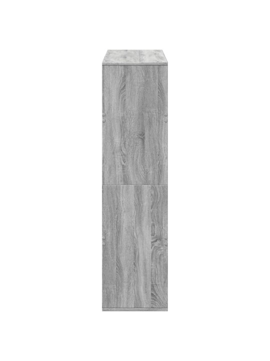 Grāmatu plaukts, pelēka koka, 100x33x125,5cm, inženierijas koks