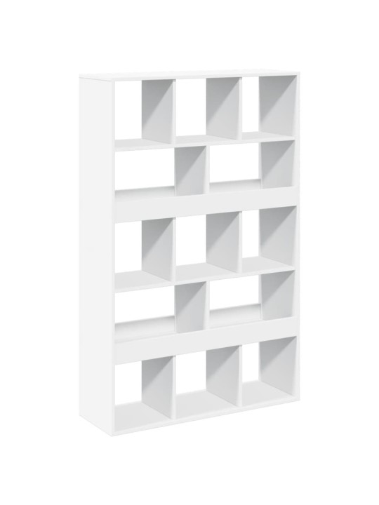 Grāmatu plaukts, balts, 100x33x156,5 cm, inženierijas koks