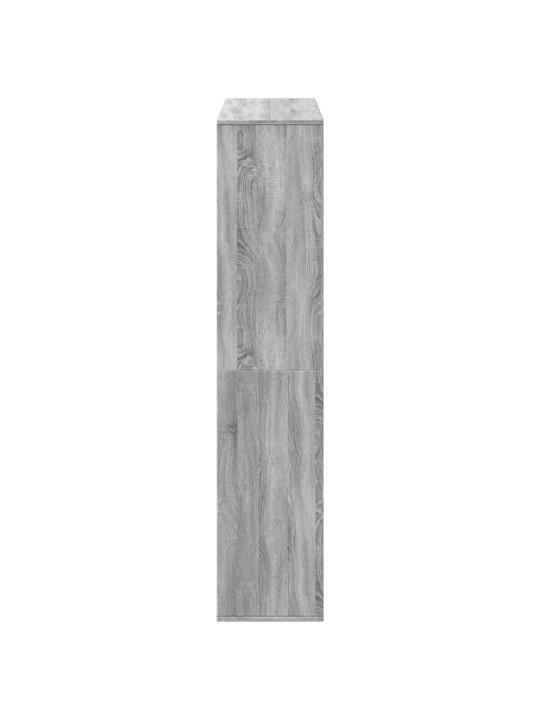 Grāmatplaukts, pelēka koka, 100x33x156,5 cm, inženierijas koks